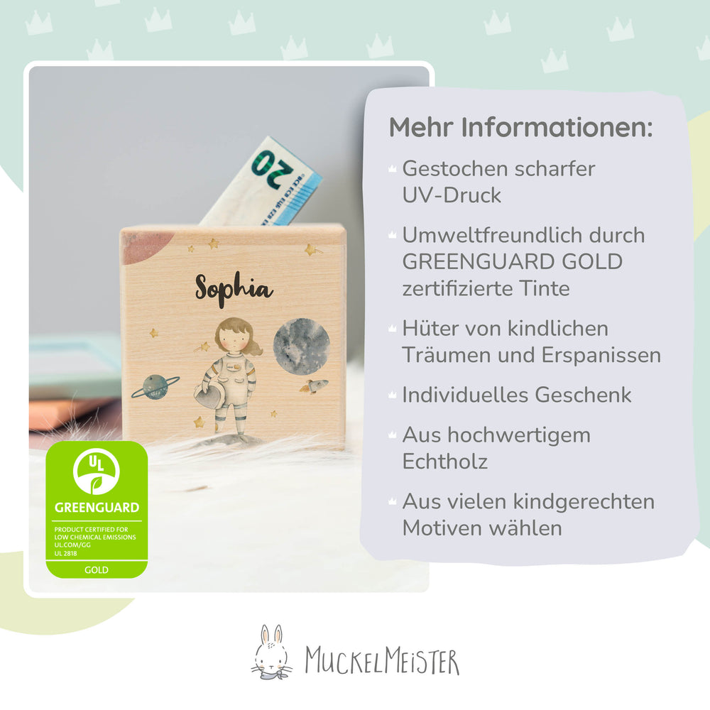 Spardose Personalisiert Astronaut - Muckelmeister