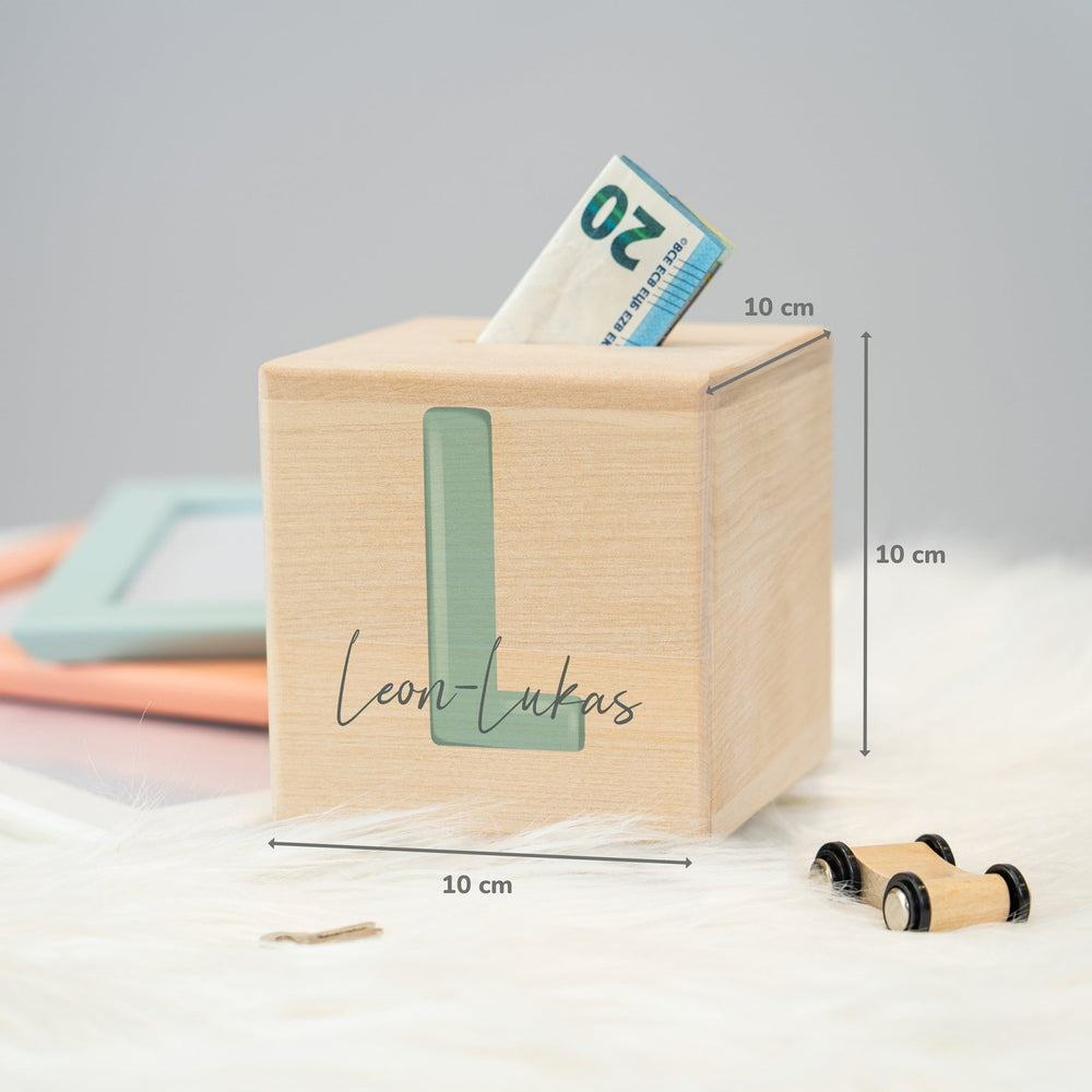 Spardose Personalisiert Buchstabe - Muckelmeister