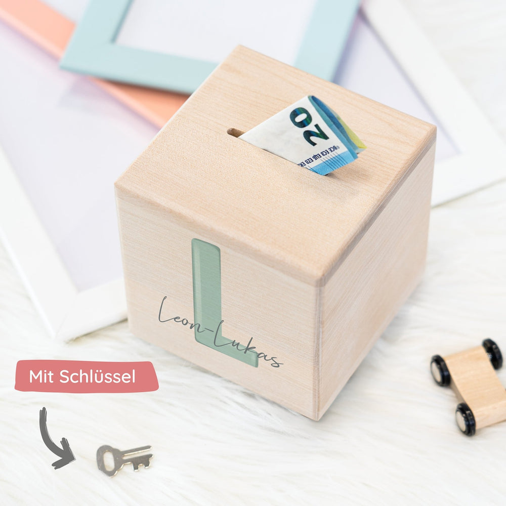 Spardose Personalisiert Buchstabe - Muckelmeister