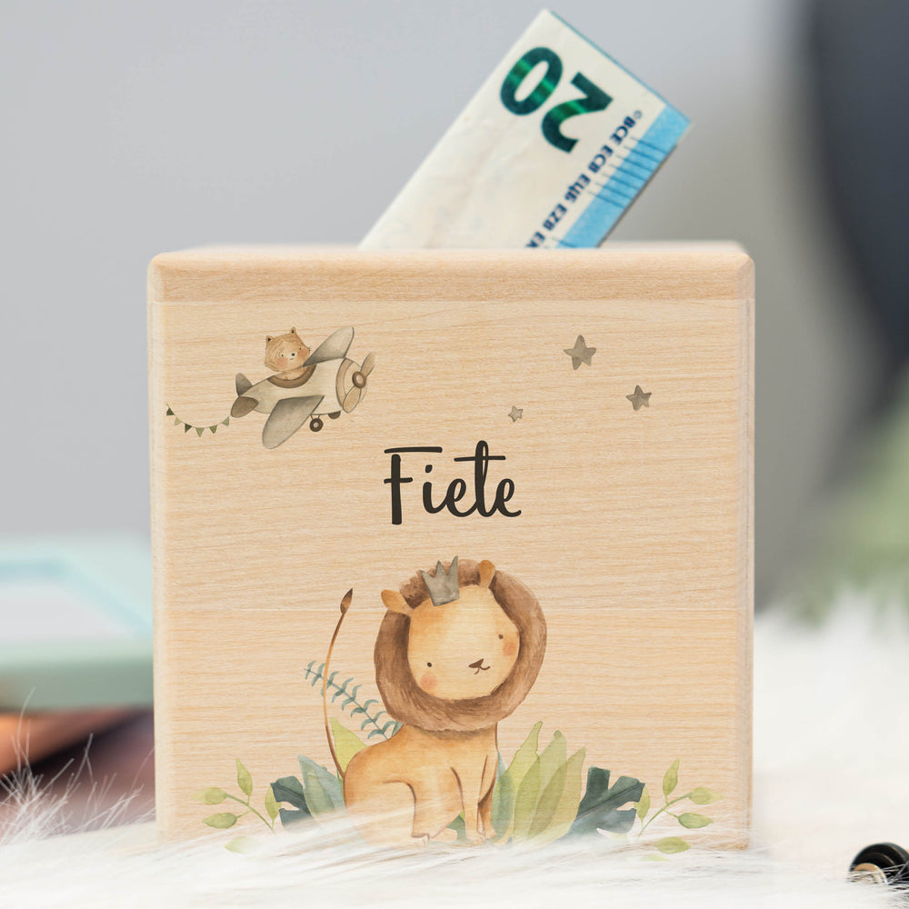 Spardose Personalisiert Löwe - Muckelmeister