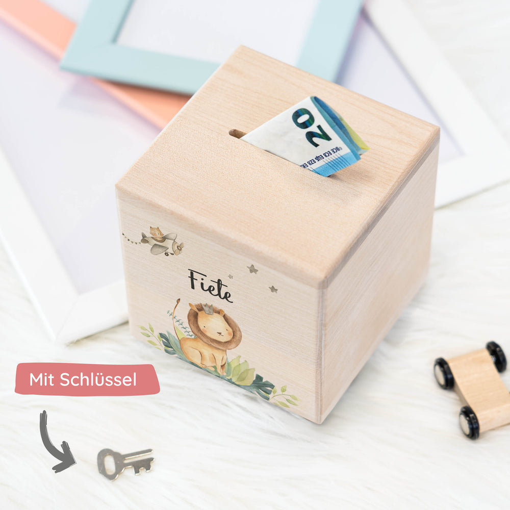 Spardose Personalisiert Löwe - Muckelmeister