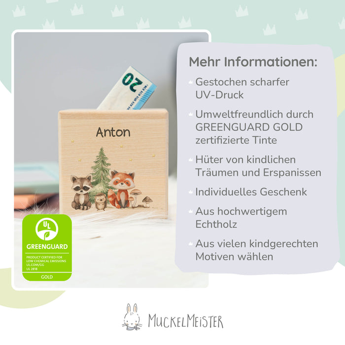 Spardose Personalisiert Waldtiere