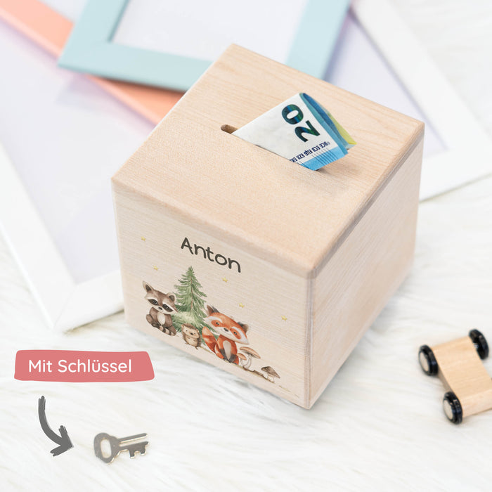 Spardose Personalisiert Waldtiere