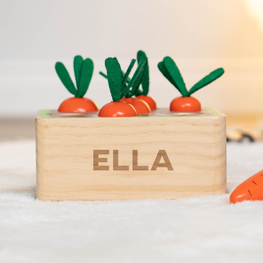 Steckspiel Kinder ab 1 Jahr - Steckspiel aus Holz mit Personalisierung - Muckelmeister