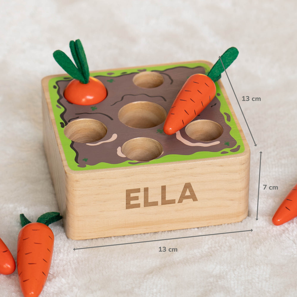 Steckspiel Kinder ab 1 Jahr - Steckspiel aus Holz mit Personalisierung - Muckelmeister
