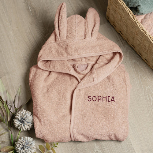 Kinder Bademantel personalisiert | Mit Namen bestickt | Stick