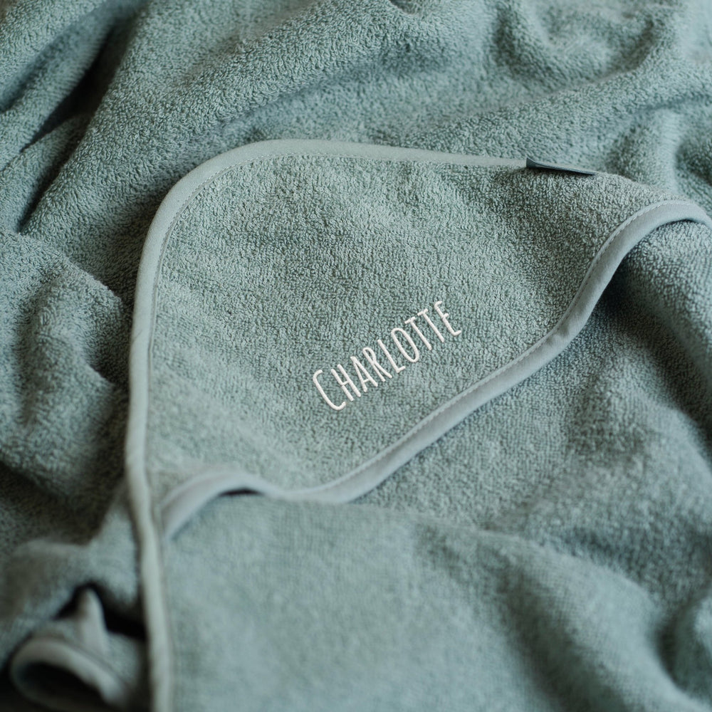 Kapuzenhandtuch Baby Frottee | Personalisiertes Badehandtuch | Stick - Muckelmeister