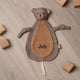 Besticktes Schmusetuch mit Namen | Personalisiertes Kuscheltuch | Stick - Muckelmeister