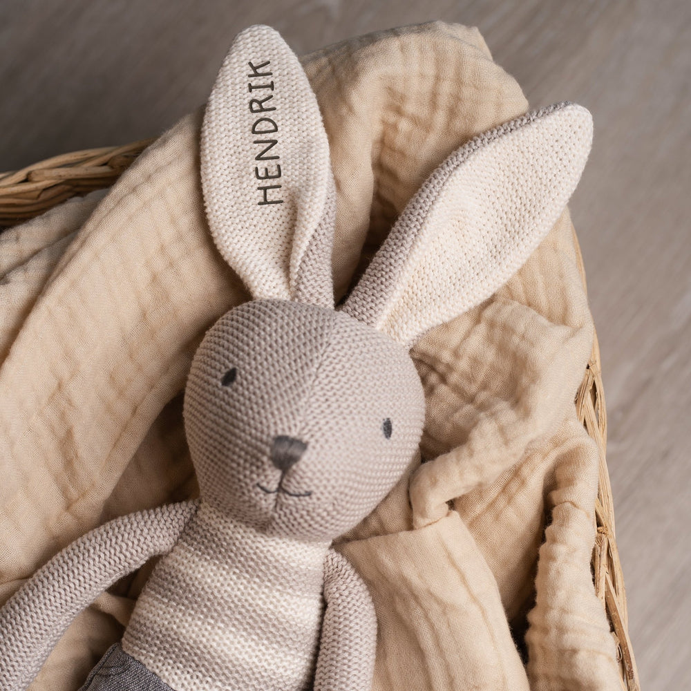 Personalisiertes Kuscheltier Hase 