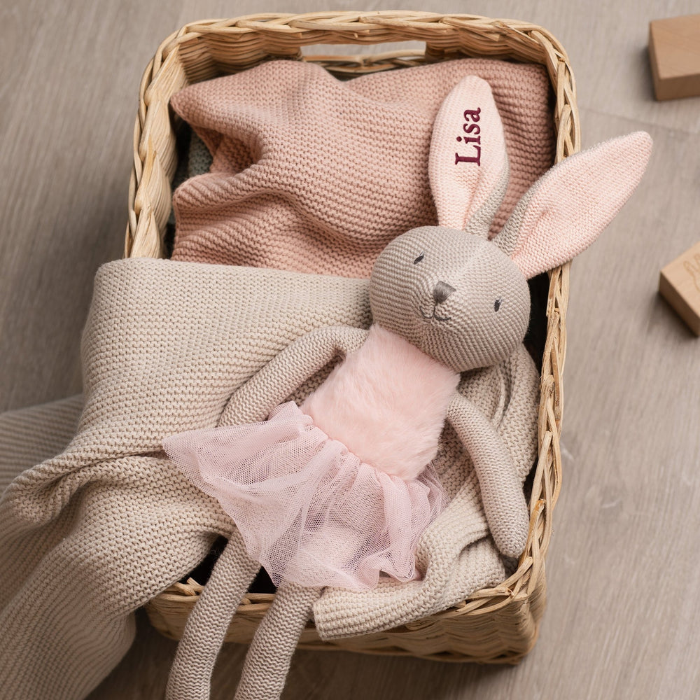 Personalisiertes Kuscheltier Hase 
