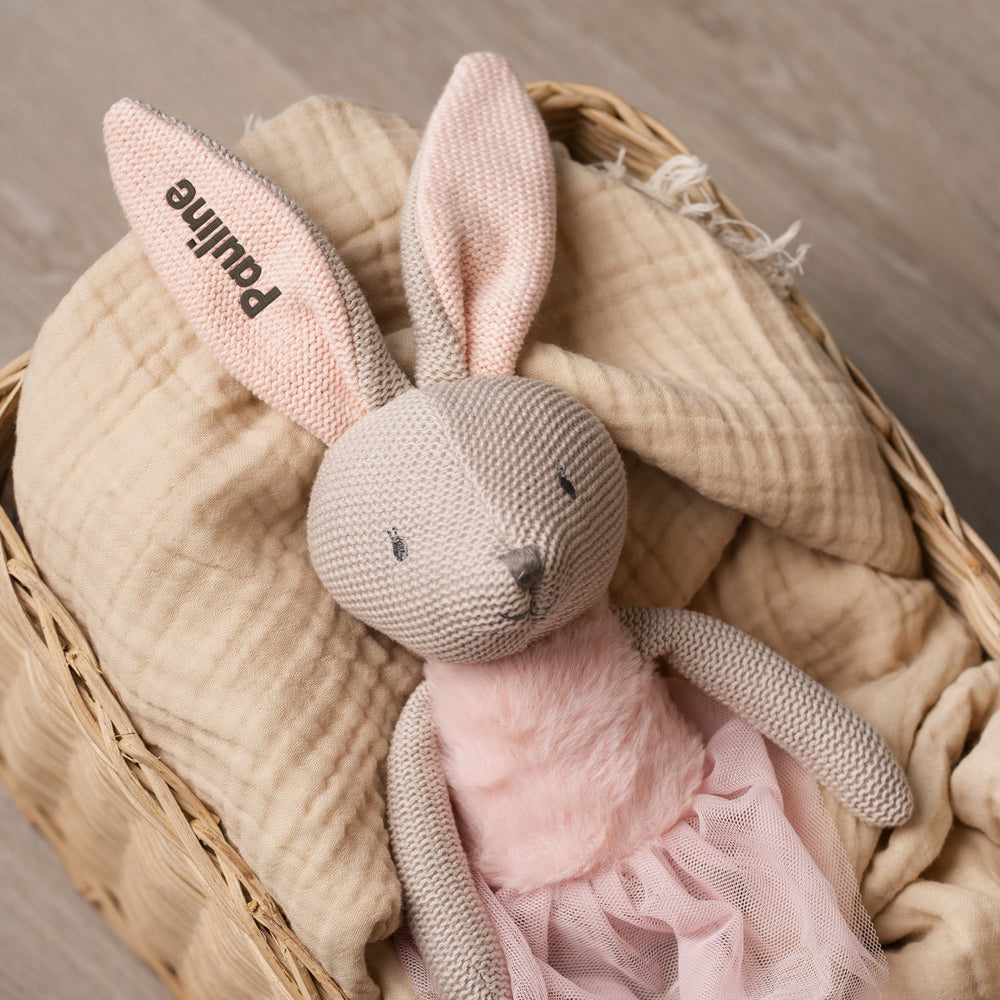 Personalisiertes Kuscheltier Hase 