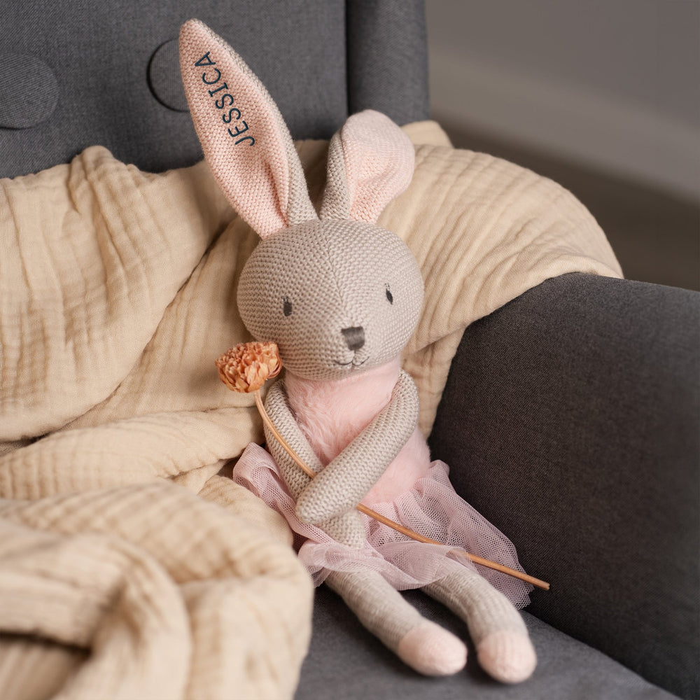 Personalisiertes Kuscheltier Hase 