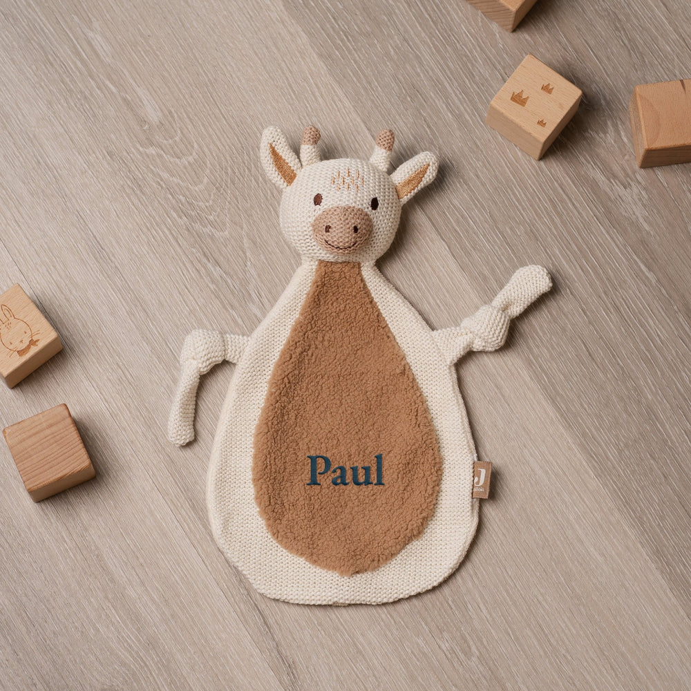 Besticktes Schmusetuch mit Namen | Personalisiertes Kuscheltuch | Stick - Muckelmeister