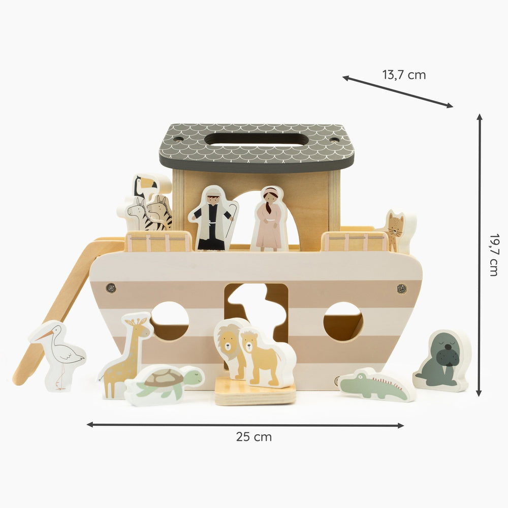 Arche Noah Safari Tiere Gestreift Holz - Muckelmeister