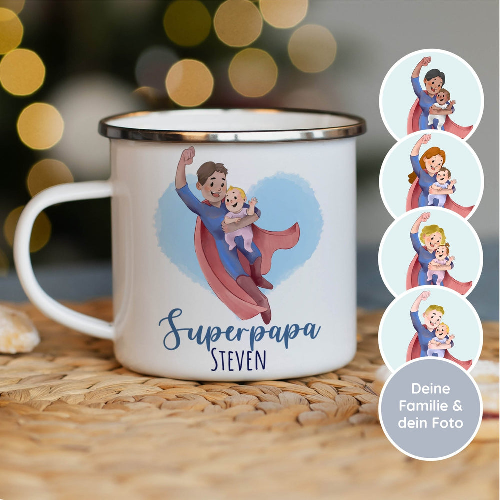 Personalisierte Emallie Tasse - 
