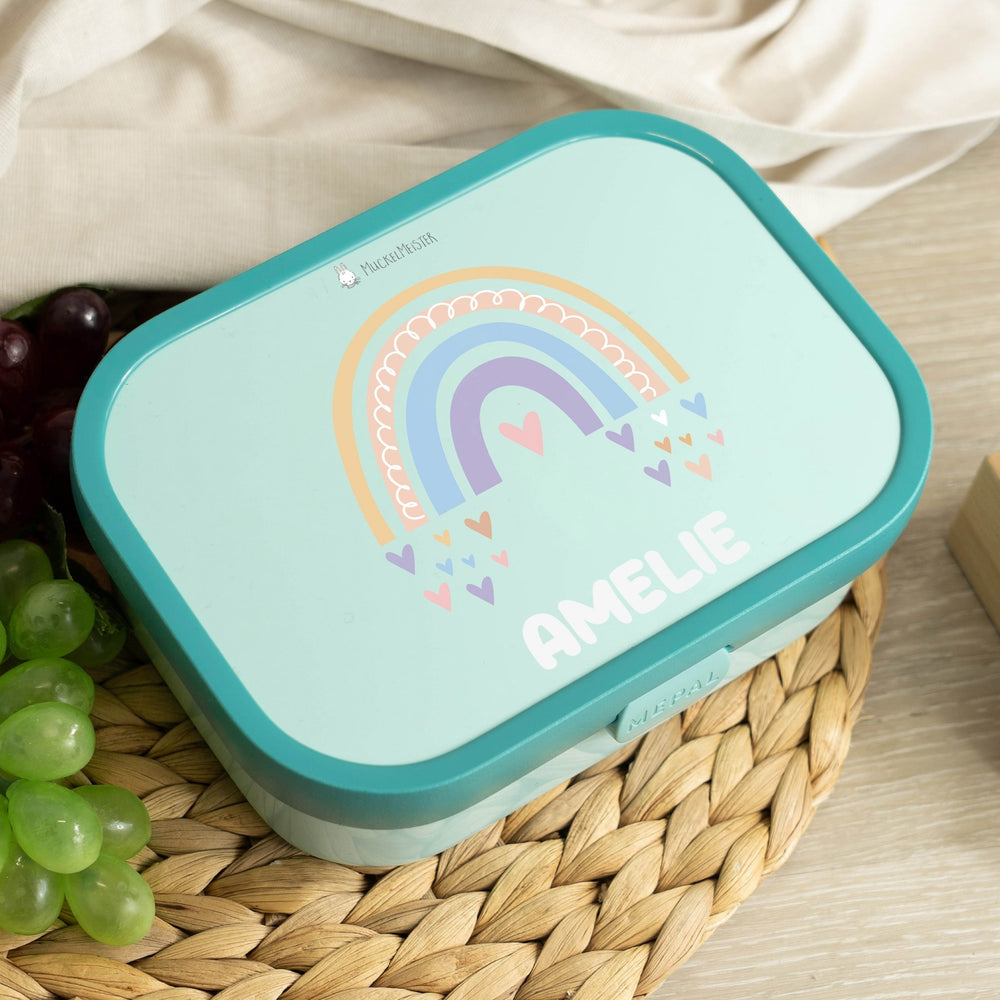 Mepal Brotdose Personalisiert - Campus - Regenbogen Mädchen - Muckelmeister