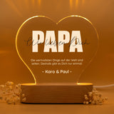 Personalisiertes Acryl-Licht "Papa mit Wunschtext" - Muckelmeister