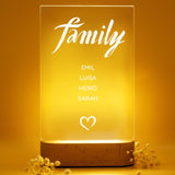 Personalisiertes Acryl-Licht "Family" - Muckelmeister