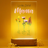 Personalisiertes Acryl-Licht "Blumen für Mama" - Muckelmeister