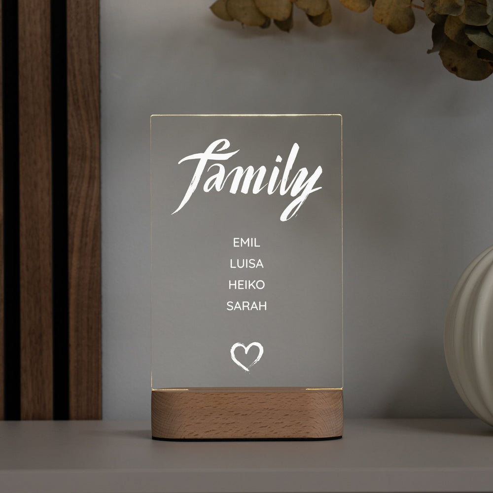 Personalisiertes Acryl-Licht 