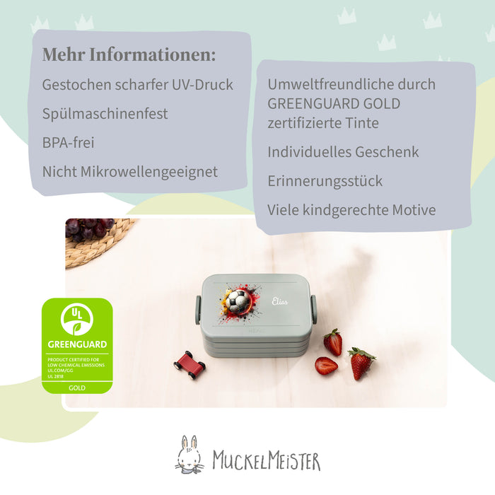 Mepal Brotdose Personalisiert - Take a Break - Fußball