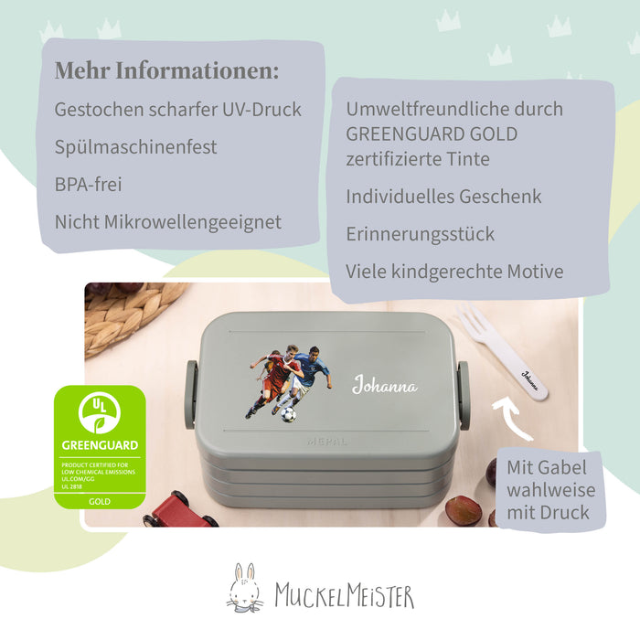 Mepal Brotdose Personalisiert - Take a Break - Fußballer