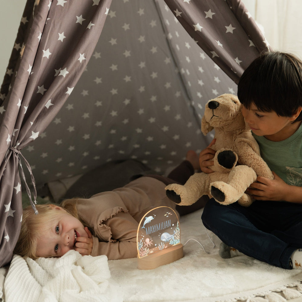 LED Nachtlicht Kinder personalisiert - Unterwasser - Muckelmeister