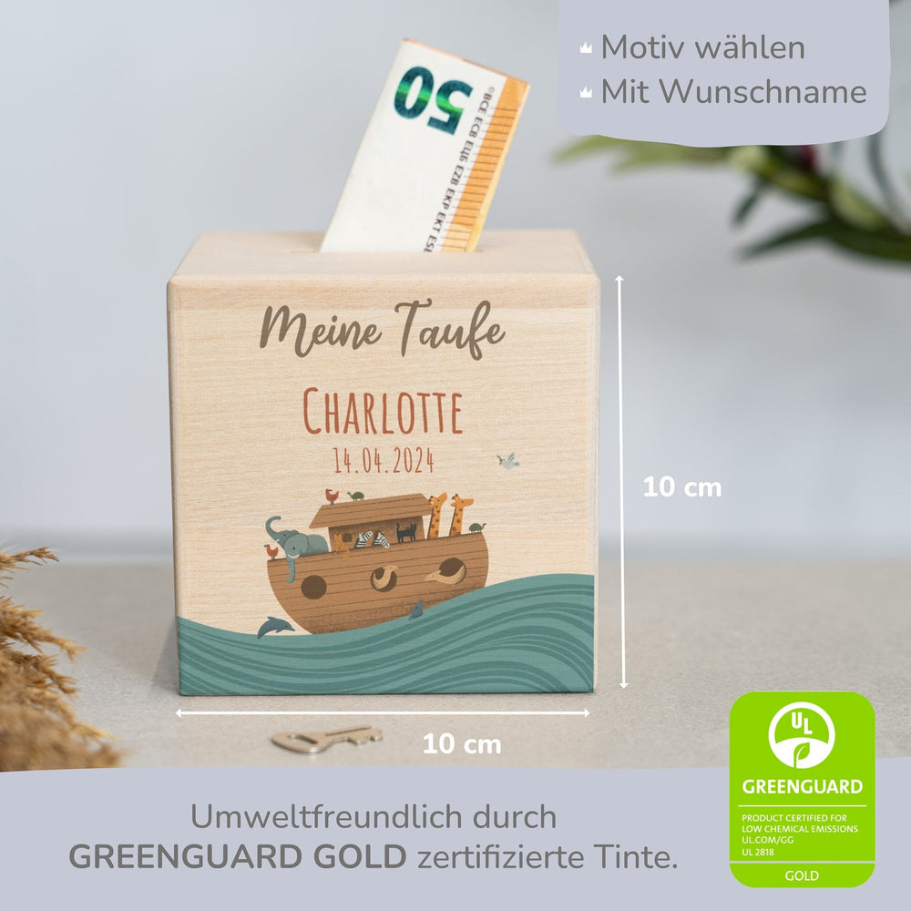 Spardose Personalisiert - Arche Taufe - Muckelmeister