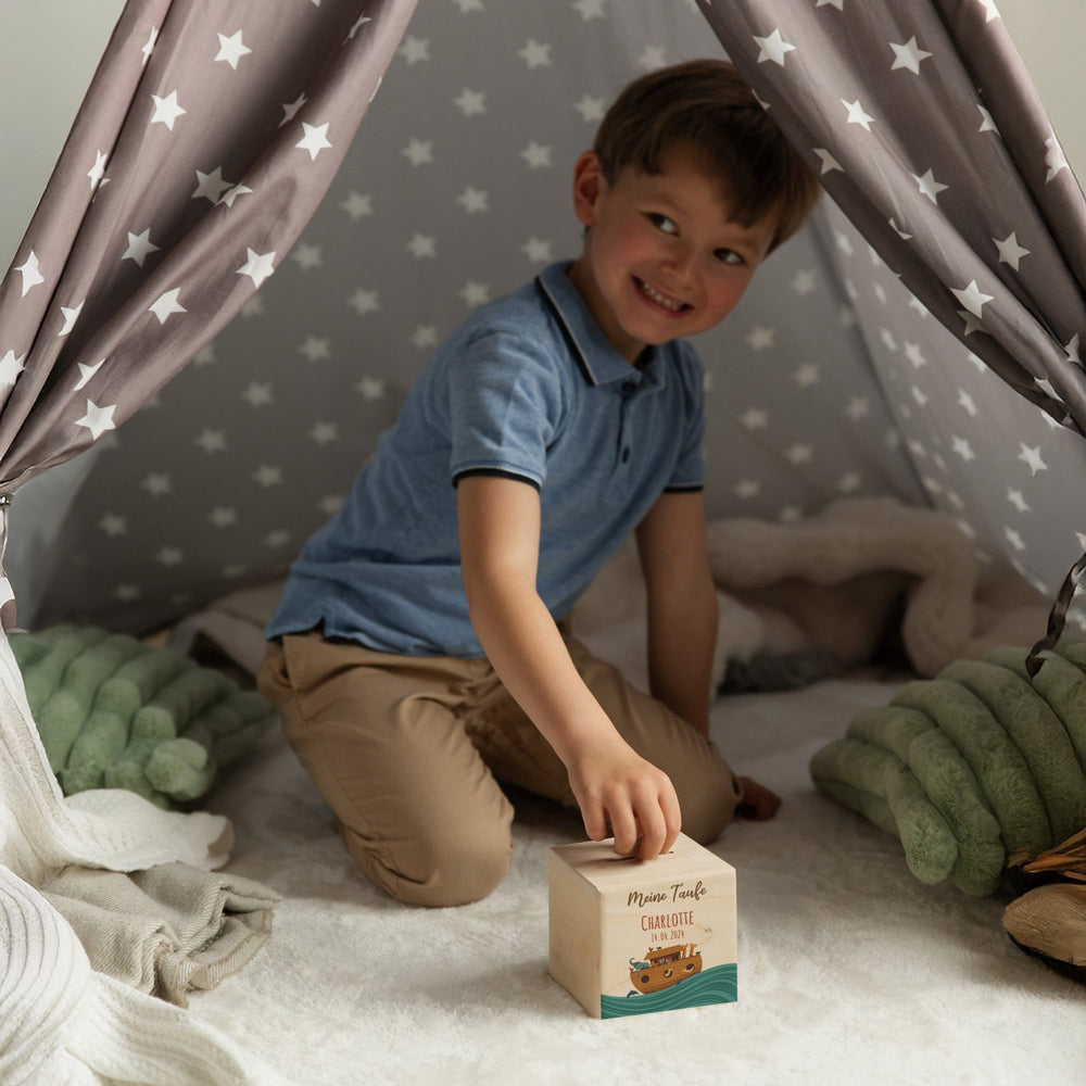 Spardose Personalisiert - Arche Taufe - Muckelmeister