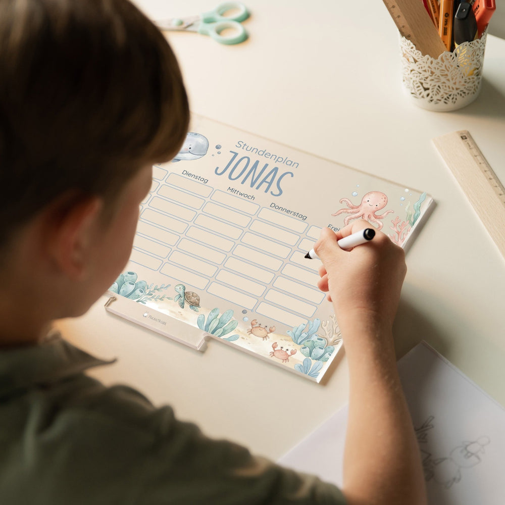 Stundenplan abwischbar personalisiert - 