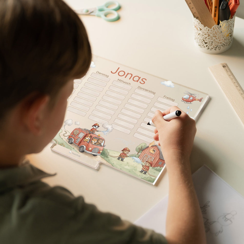 Stundenplan abwischbar personalisiert - 