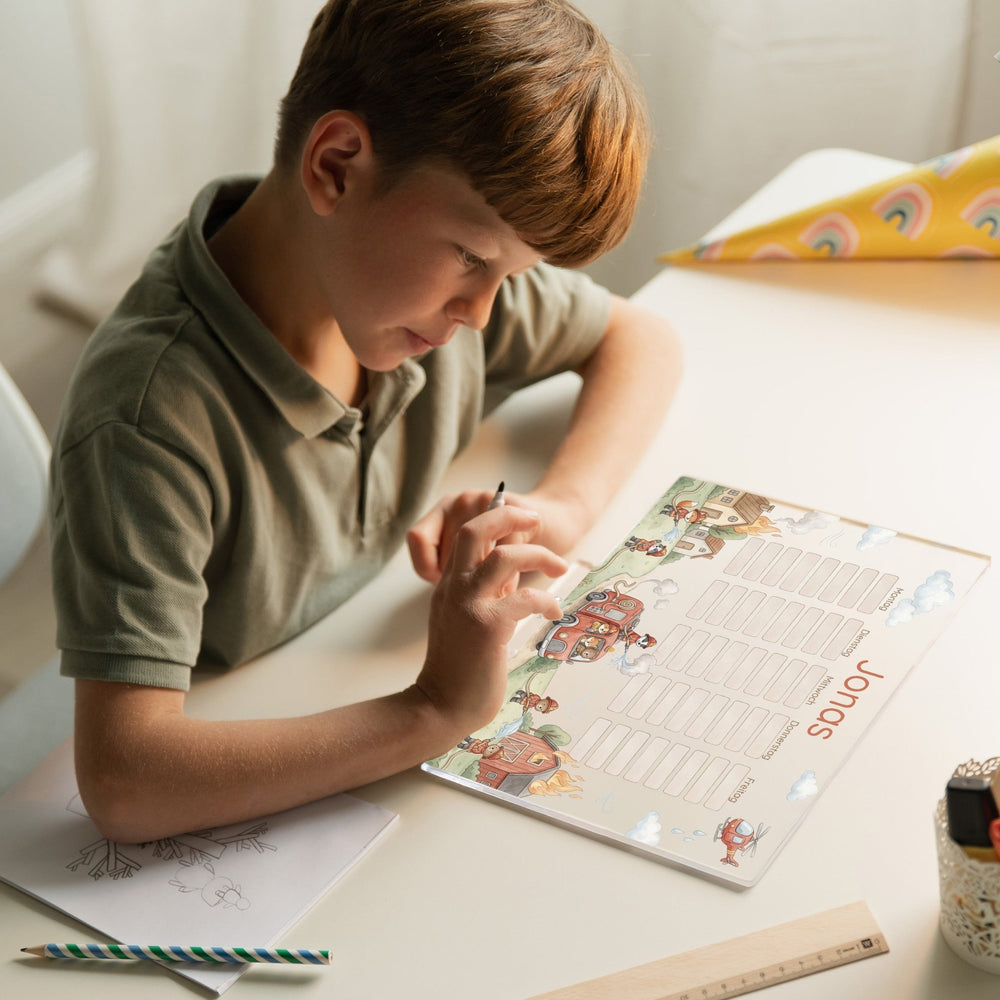 Stundenplan abwischbar personalisiert - 