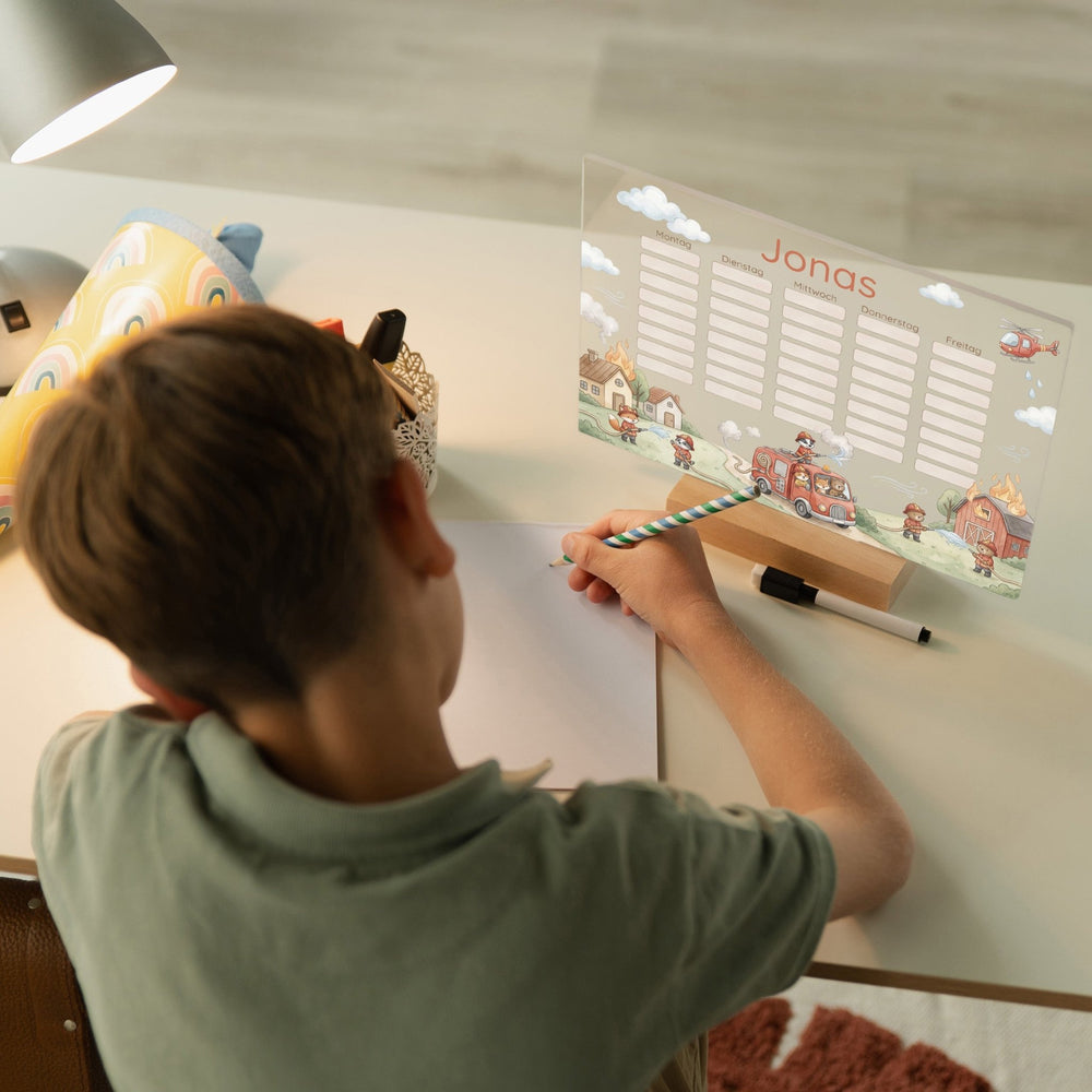 Stundenplan abwischbar personalisiert - 