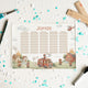 Stundenplan abwischbar personalisiert - 