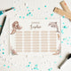 Stundenplan abwischbar personalisiert - 