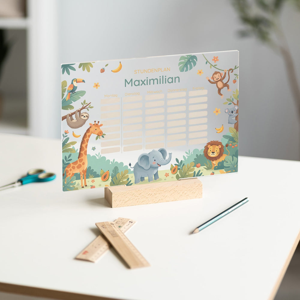 Stundenplan abwischbar personalisiert - 