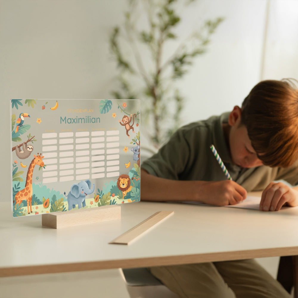 Stundenplan abwischbar personalisiert - 