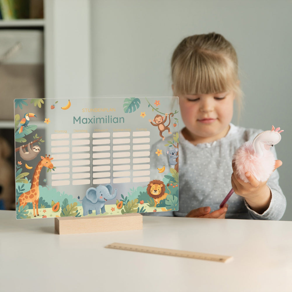 Stundenplan abwischbar personalisiert - 