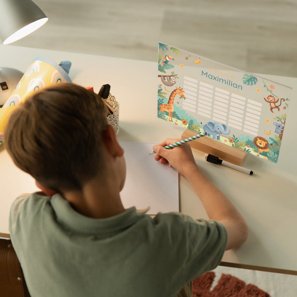 Stundenplan abwischbar personalisiert - 