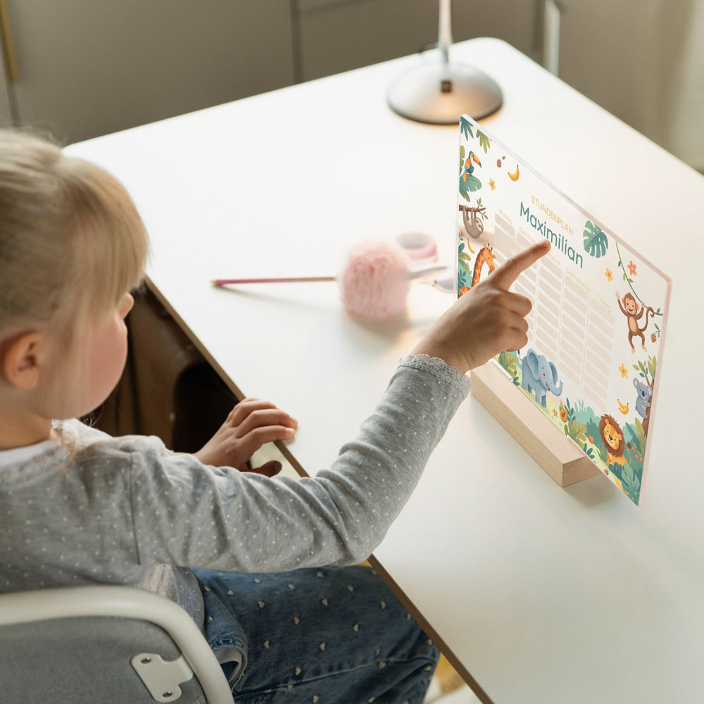 Stundenplan abwischbar personalisiert - 