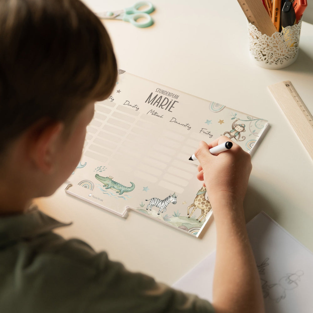 Stundenplan abwischbar personalisiert - 