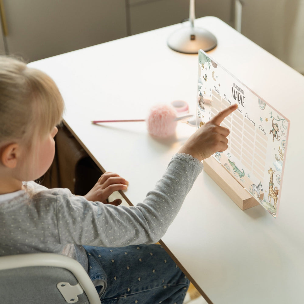 Stundenplan abwischbar personalisiert - 