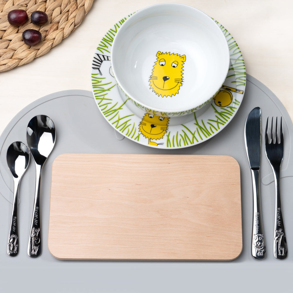 WMF Kindergeschirr Set Personalisiert 6-Teilig Safari Motiv - Muckelmeister