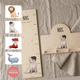 Personalisierte Messlatte + Garderobe 