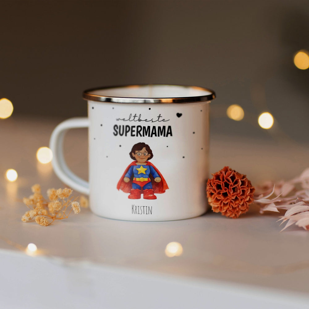 Personalisierte Emaille Tasse - 