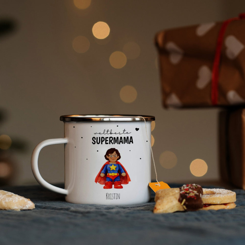 Personalisierte Emaille Tasse - 