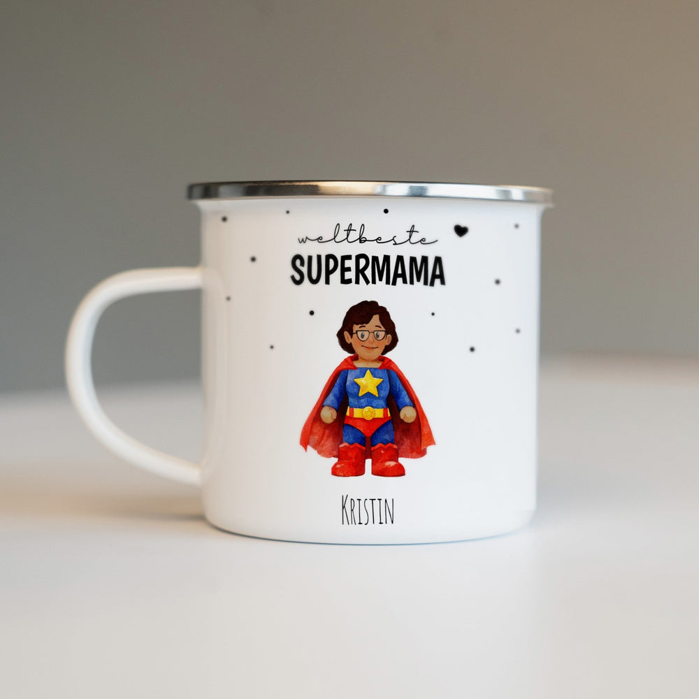Personalisierte Emaille Tasse - 