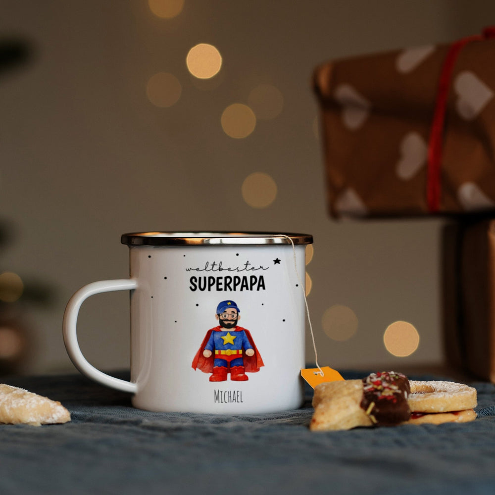 Personalisierte Emaille Tasse - 