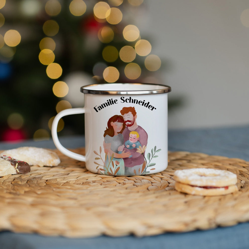 Personalisierte Emallie Tasse - 
