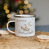 Personalisierte Emallie Tasse - Bärchen - Muckelmeister